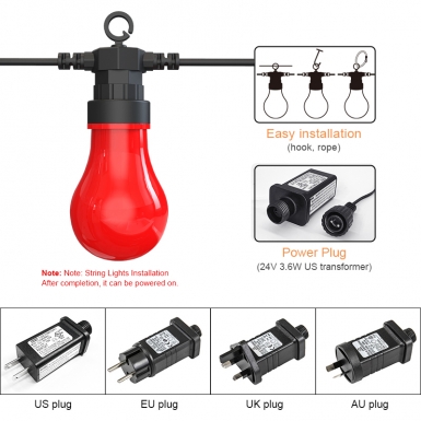 LED户外灯 -  HCP086  G60四色户外灯串
